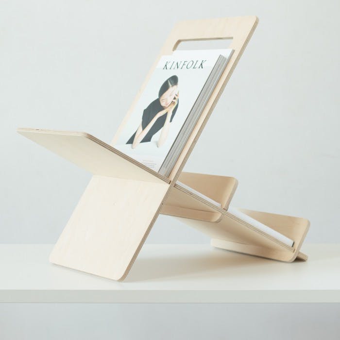 Zeitschriftenständer Buchenholz