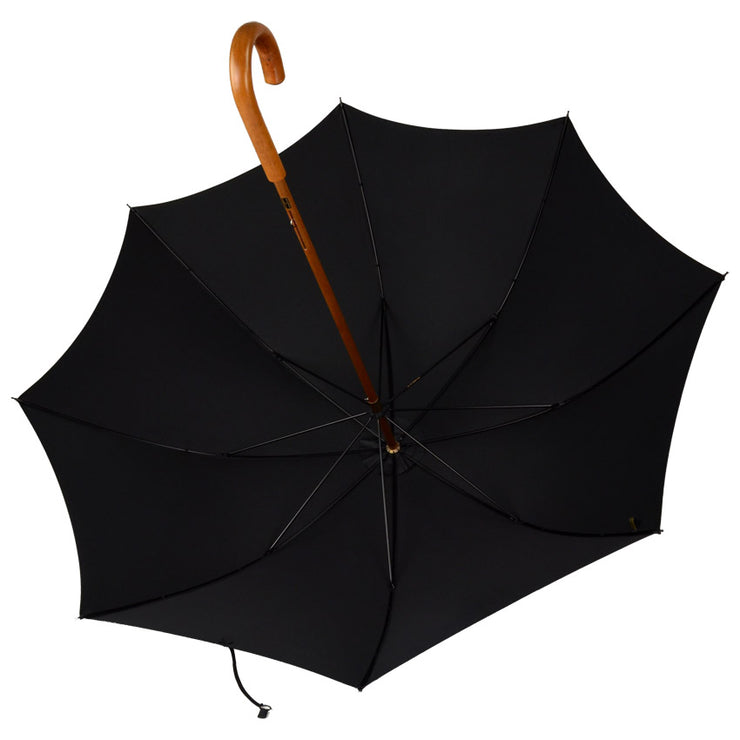 robuster Regenschirm aus England schwarz