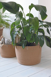 Pflanzgefäß Jute natur
