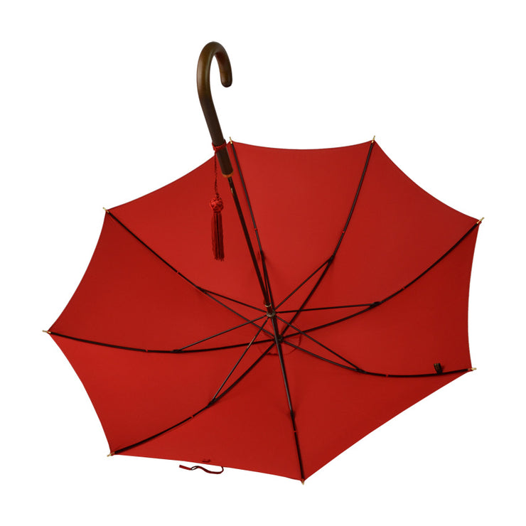 Damenregenschirm rot klein robust